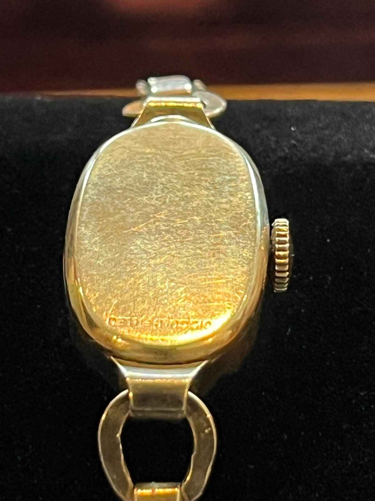 Vintage Late 1940s/1950s Elgin DeLuxe Ladies Tank Watch – 10K Gold Filled Casing