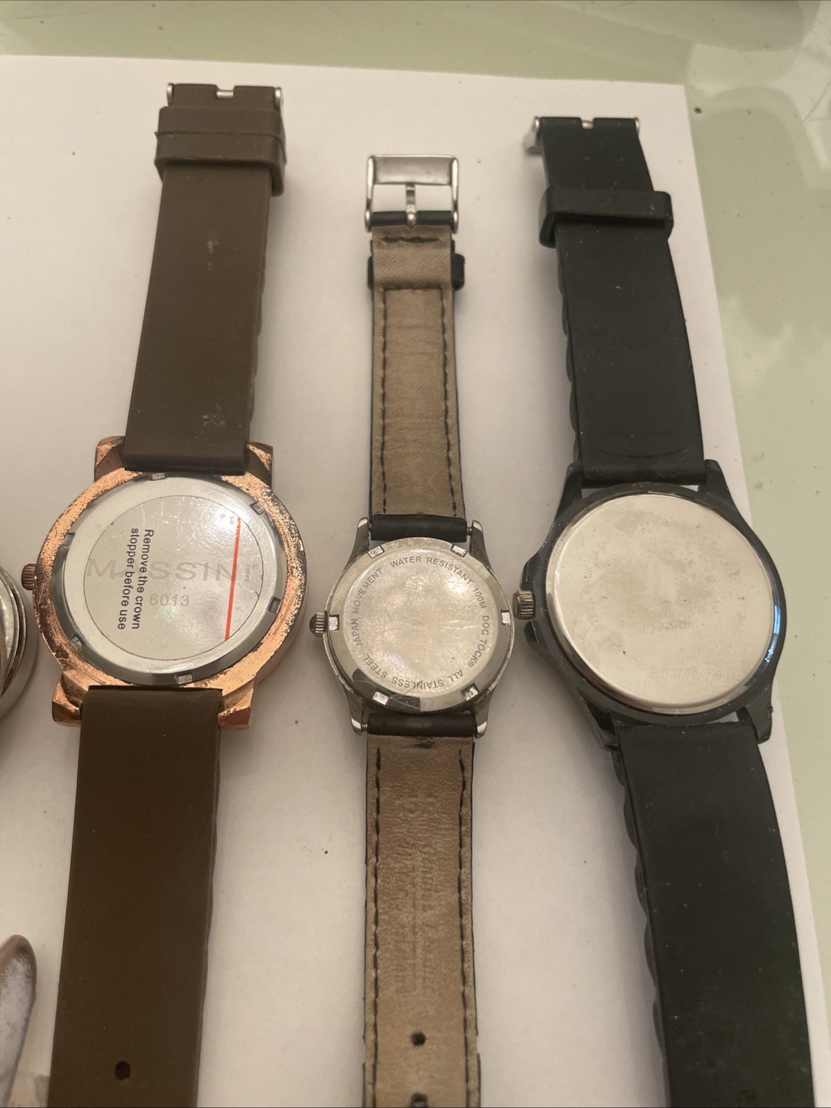Geneva, Fossil, Massini, Doc-Tock,CC Watch Lot Of 6