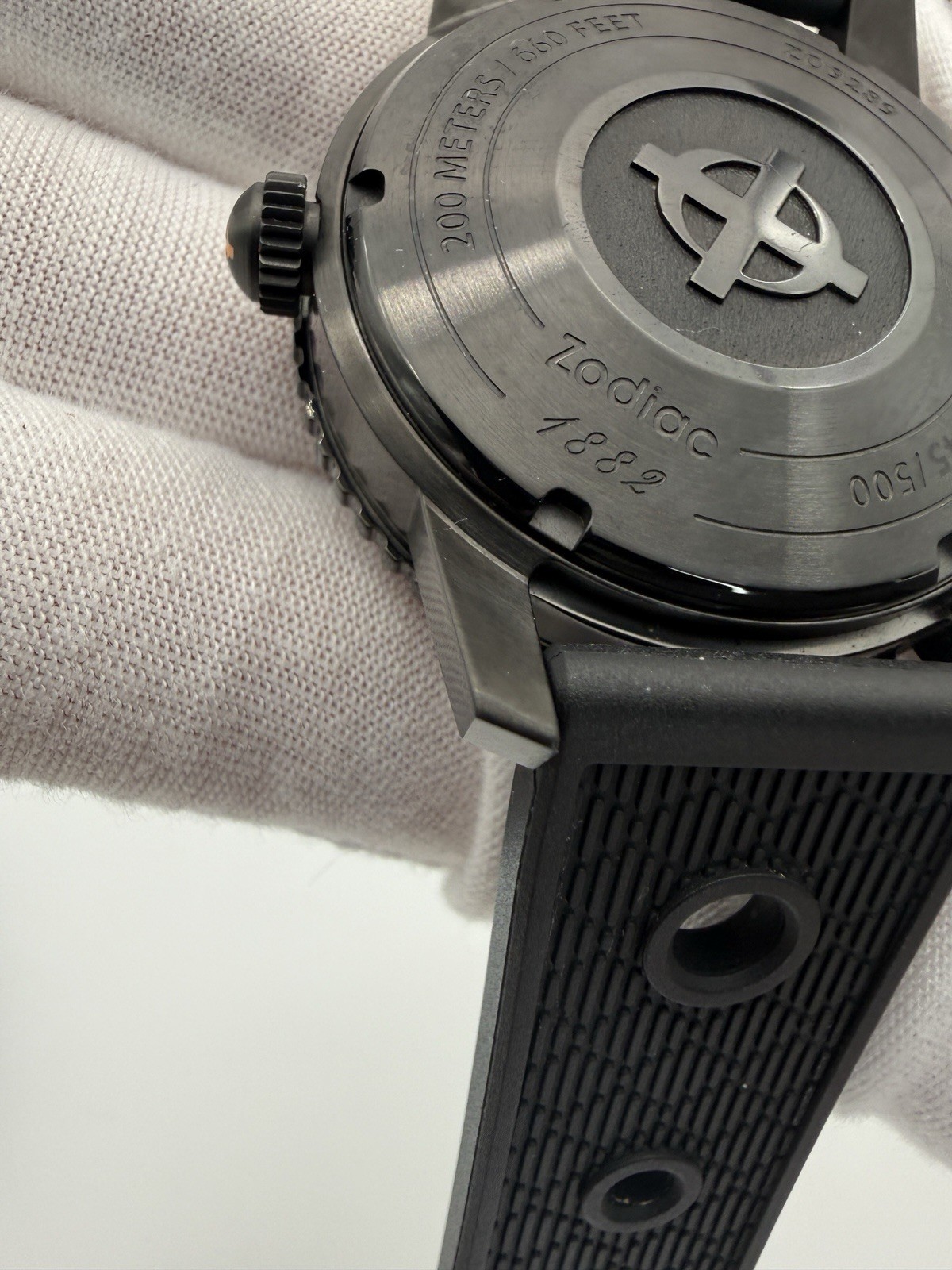 Zodiac Super Seawolf Blackout 40mm Automatic Dive Watch -Excellent Cond. W/Box