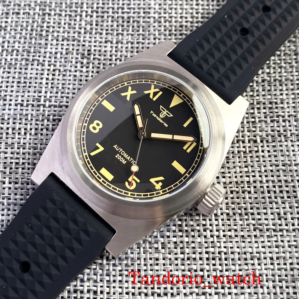 Tandorio 38mm Automatic Miyota 8215 Men’s Mechanical Watch Sapphire Glass Brown