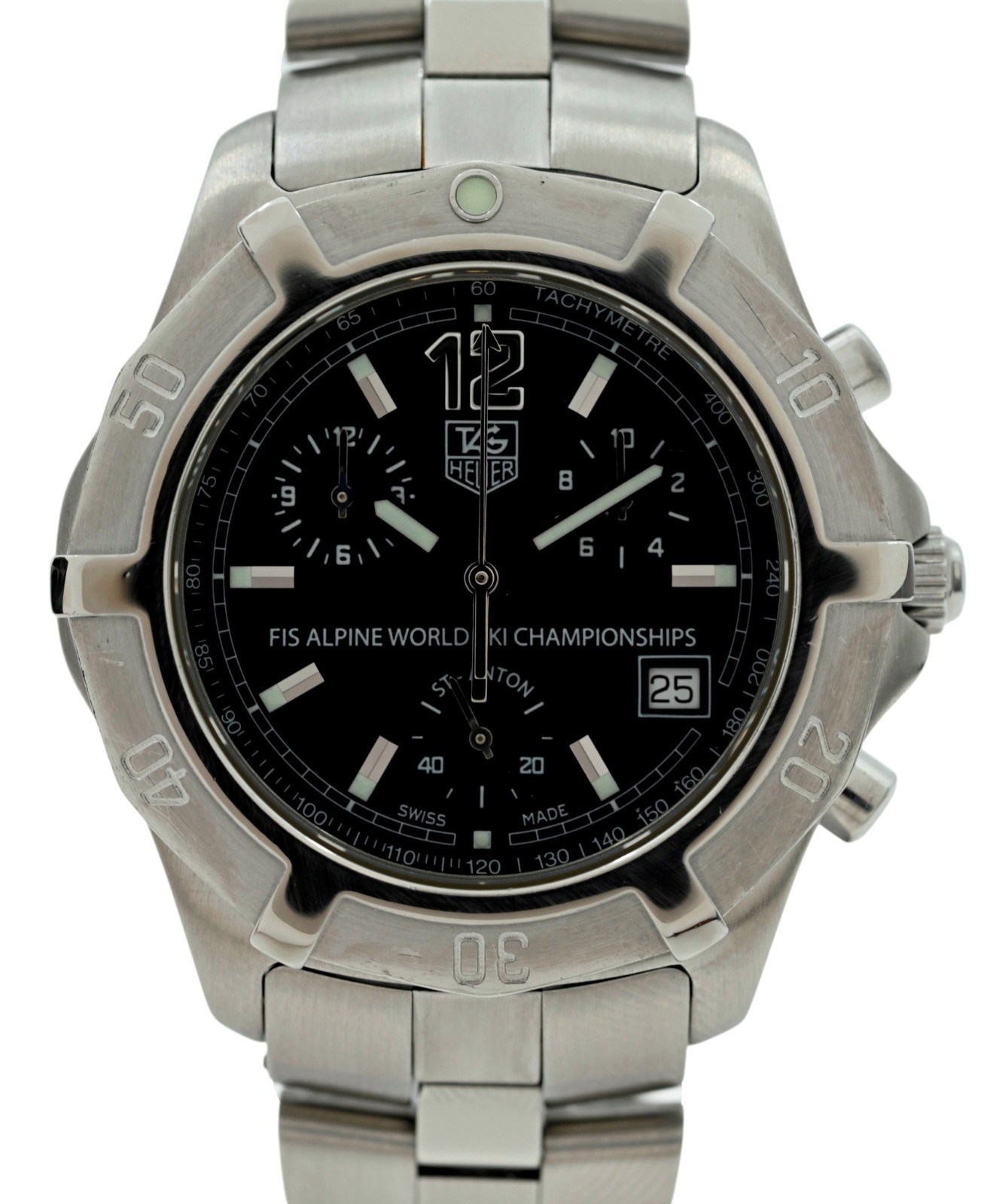 Tag Heuer 39mm Men’s Exclusive FIS Alpine World Ski Championships Watch- CN1119!