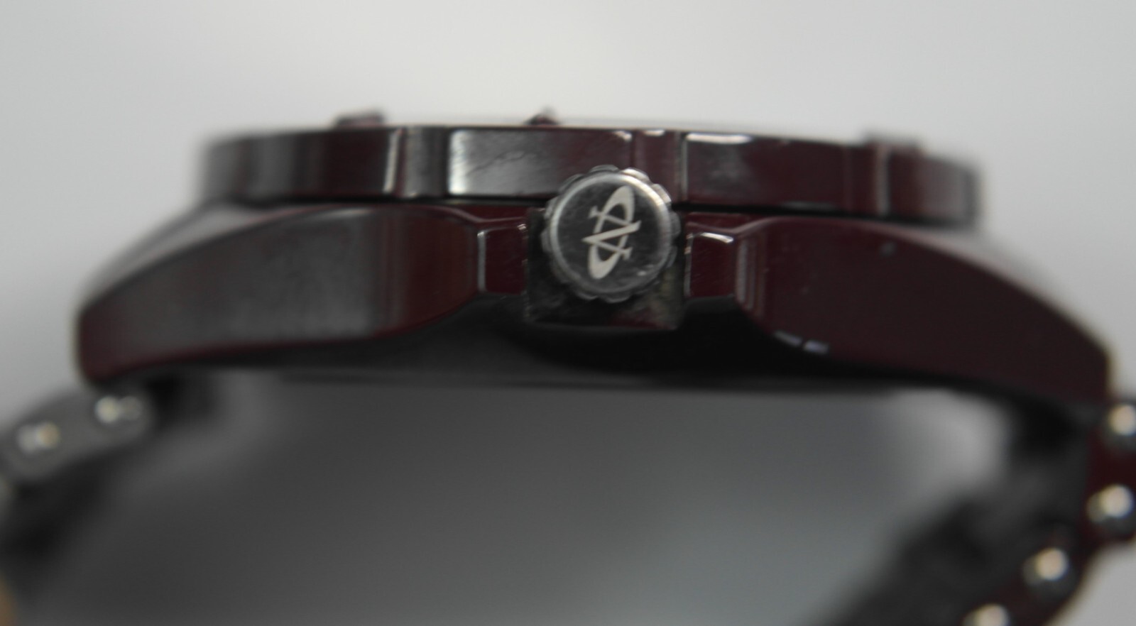 ONISS PARIS ON8013-M Quartz Diamonds Sapphire Burgundy Men’s Wristwatch – Rare