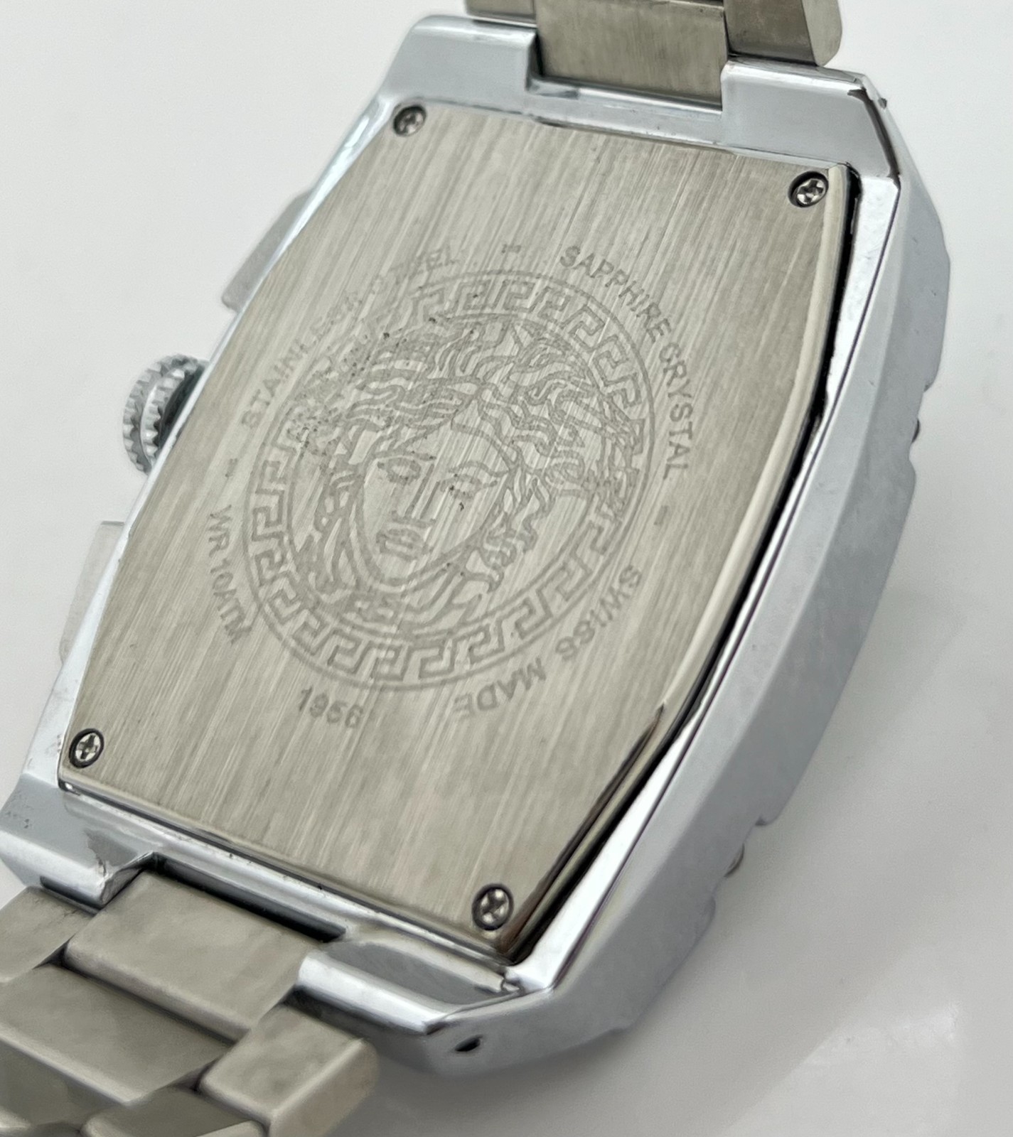 Premium Men’s Versace Dominus Chronograph White Dial Date Working Wristwatch