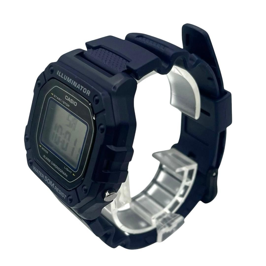 [Good Condition] [CASIO] W-218H Digital Watch “Blue”