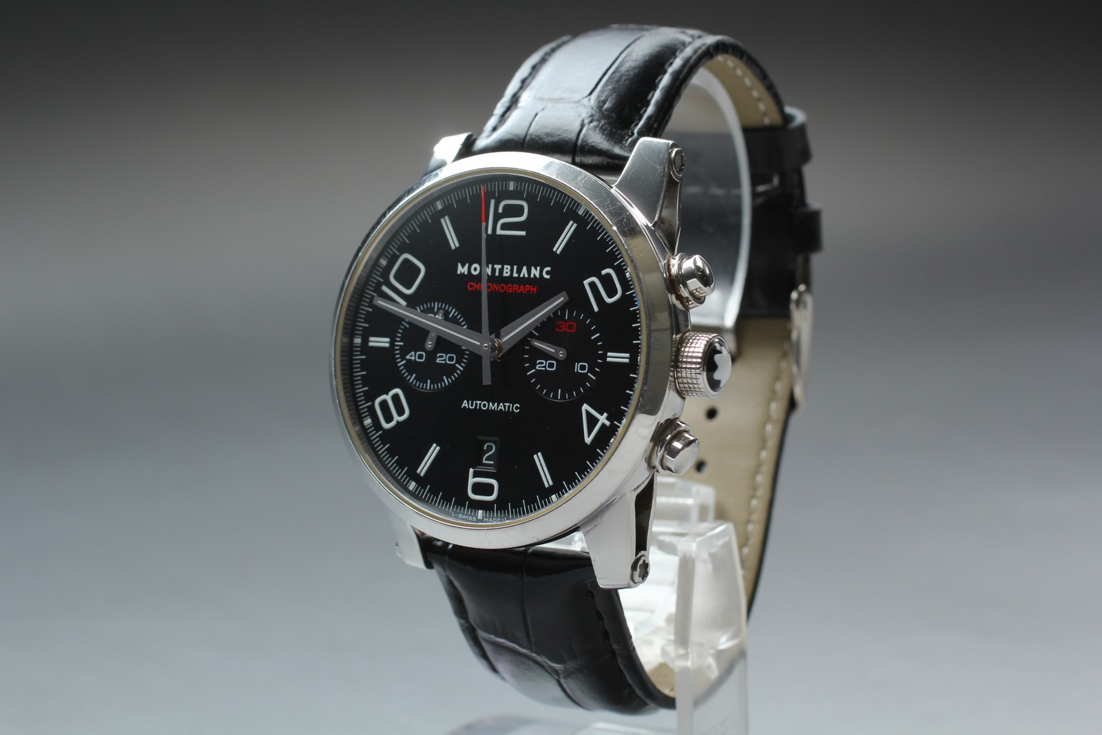 MONTBLANC Timewalker 7069 Automatic Chronograph Black Men’s Watch 43mm JAPAN