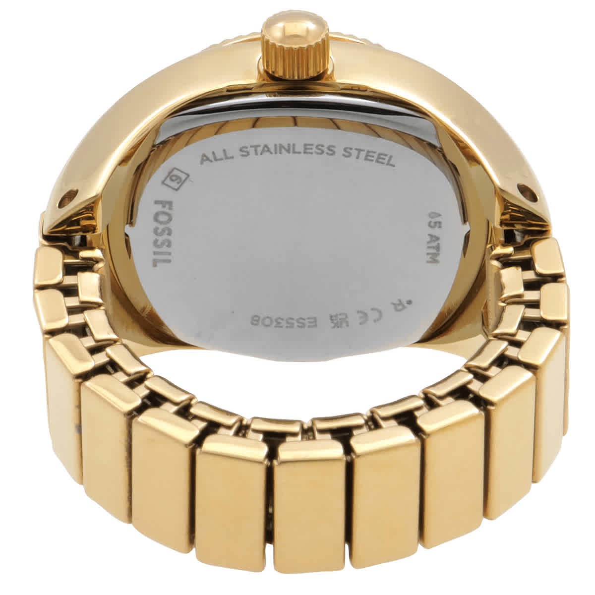 Fossil Watch Ring Quartz Green Dial Ladies Watch ES5308