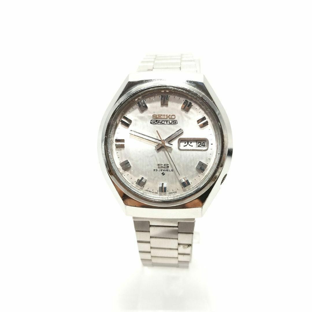 Working SEIKO Watch Actus SS 23 jewels 3 hands Date Round