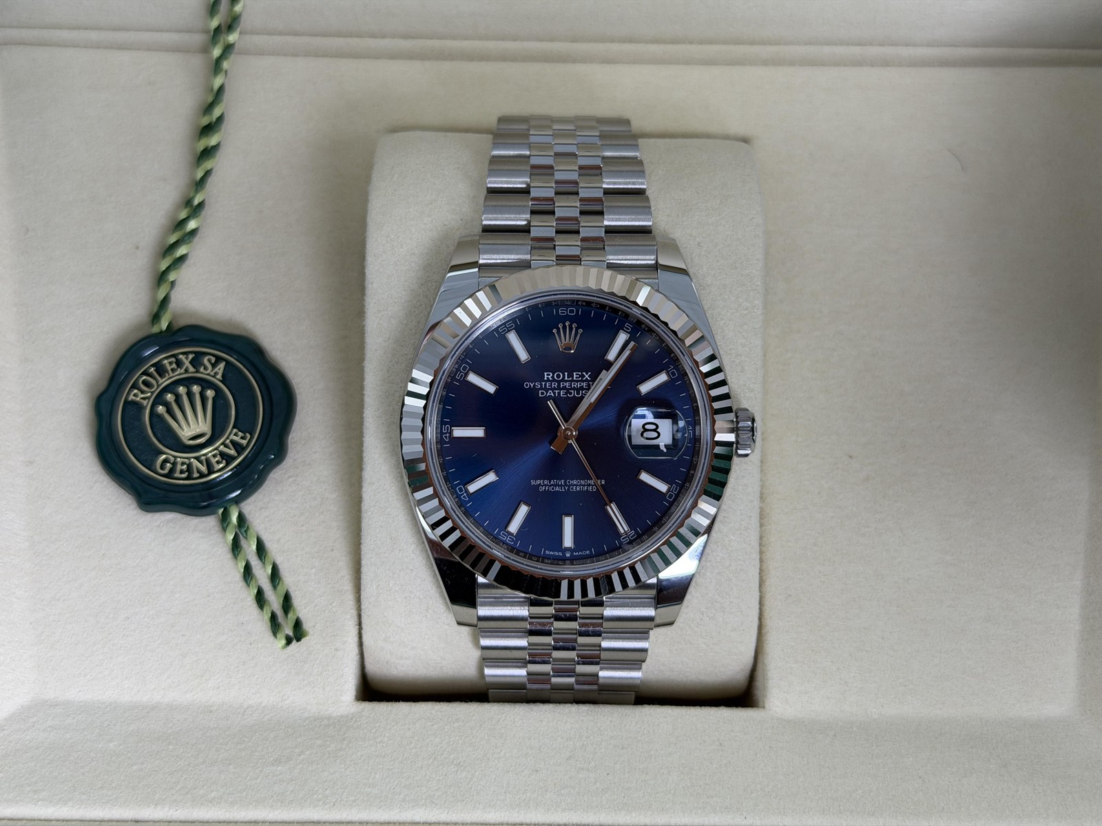 2026 Rolex Datejust 41mm Blue Dial Jubilee Band 126334