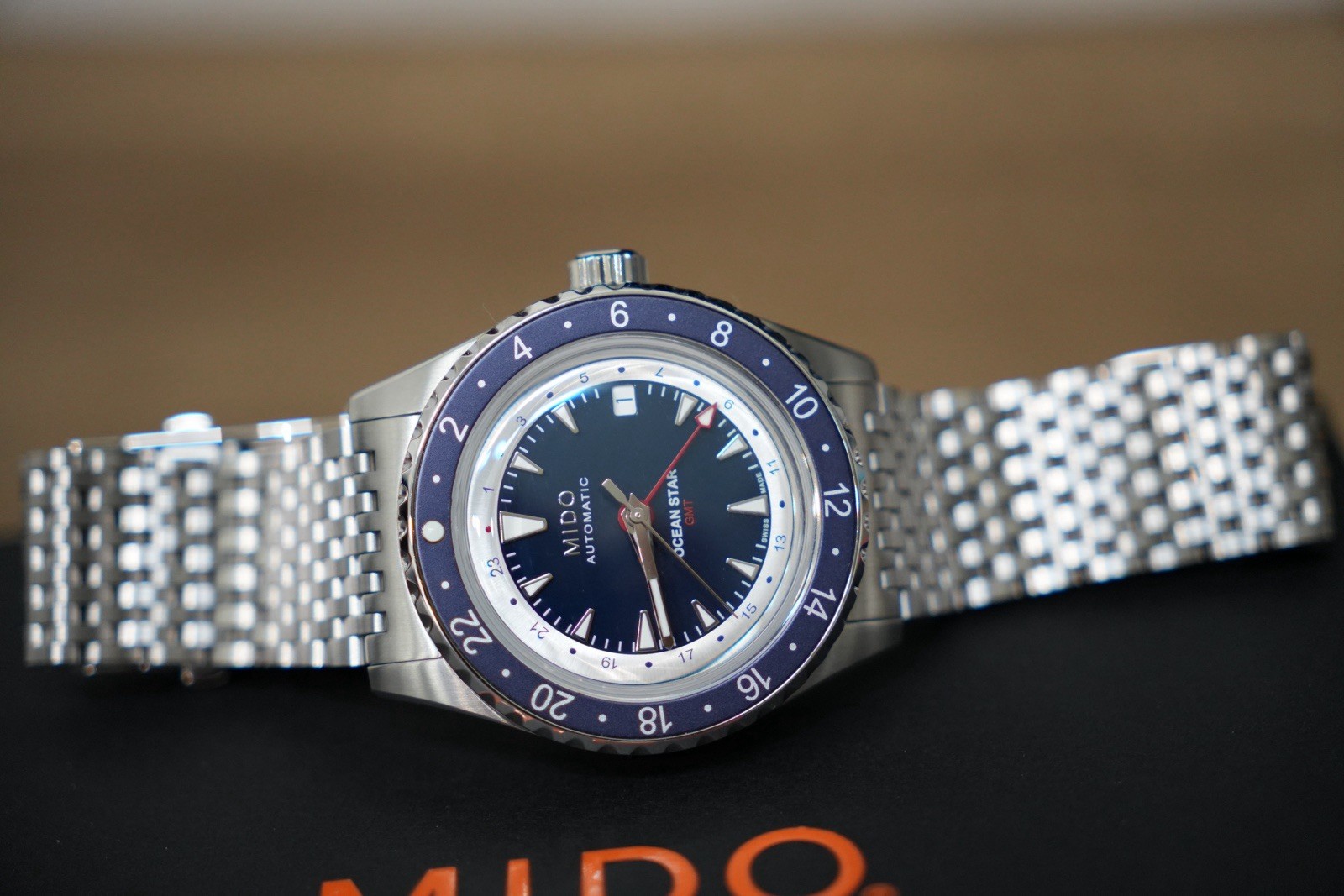 MIDO Ocean Star GMT – M026.829.18.041.00 – Mint, Full Package Tags Box And Paper