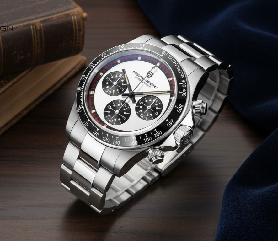 Pagani Design Paul Newman Retro Quartz Chronograph Seiko VK63 100m