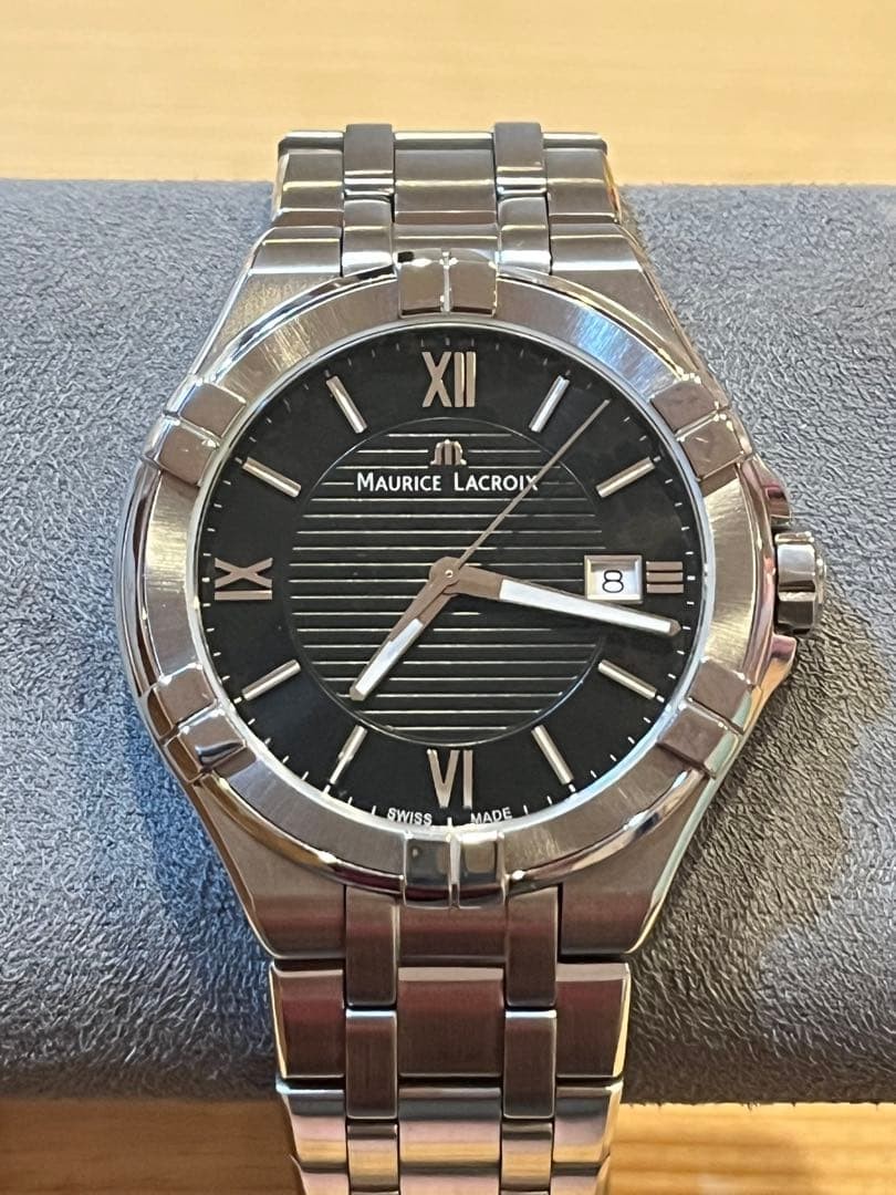 Maurice Lacroix Aikon AI1008 Quartz Watch 40mm Black Dial Men’s