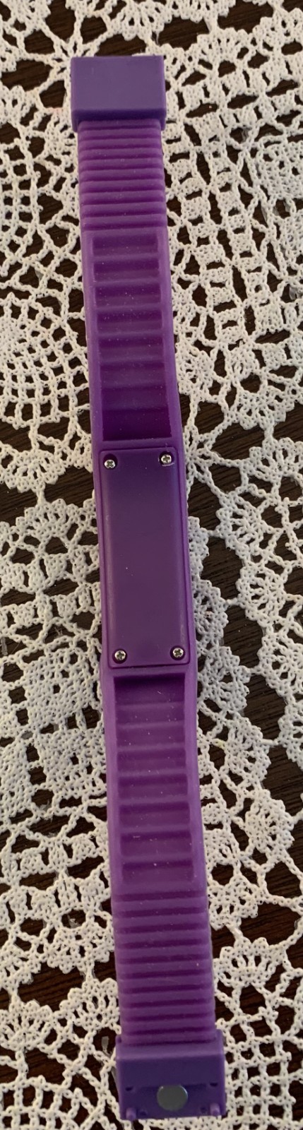 Digital Silicone Rubber LED Watch Sports Bracelet Wrist Watch Purple Unisex New