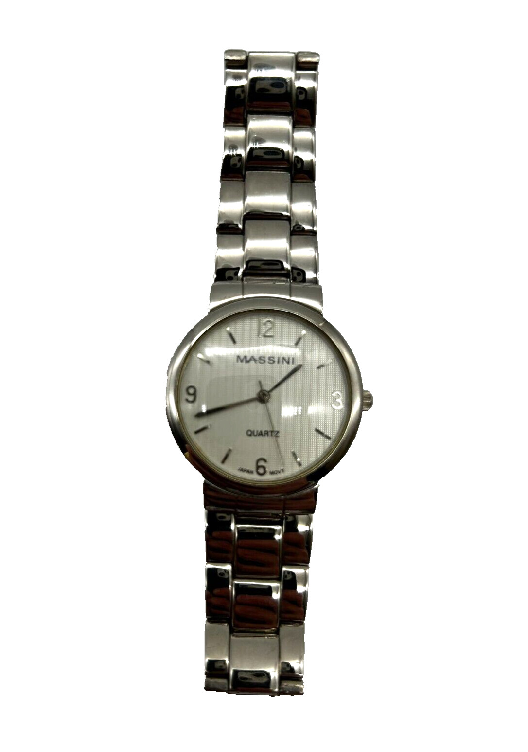 Massini Unisex Silver Tone Wrist Watch Second Hand Nurse