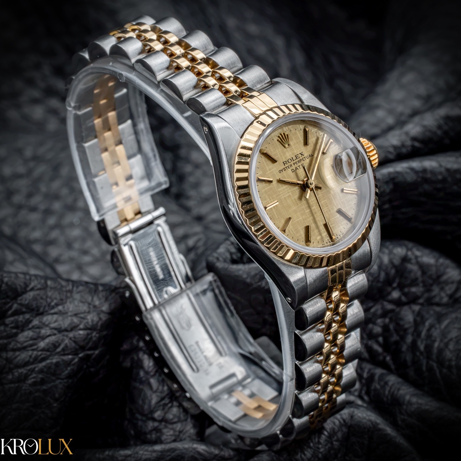 1982 Rolex Lady-Datejust 26mm Two-Tone Linen Dial 69173
