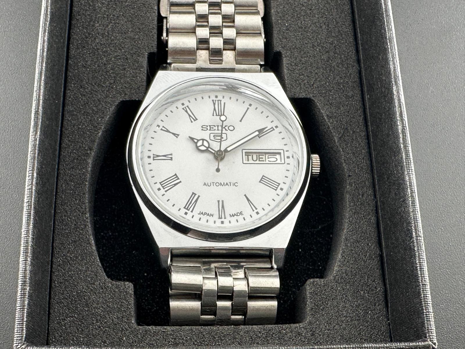 Vintage Seiko 5 Automatic 6309A Japan Made Men’s Wrist Watch, Day/Date