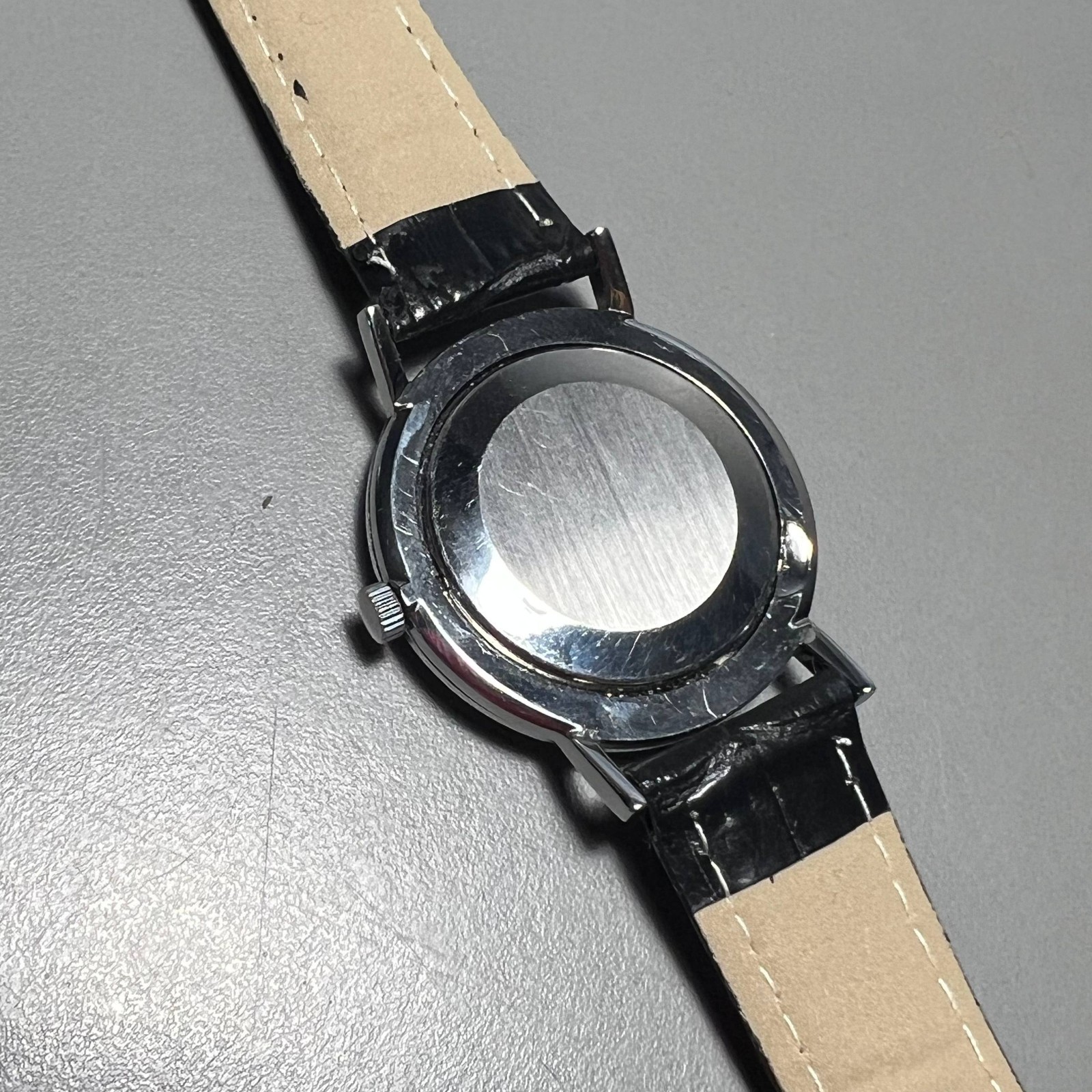 Wristwatch Poljot DE Luxe Ultra Slim 1 MChZ Mechanical Vintage Soviet