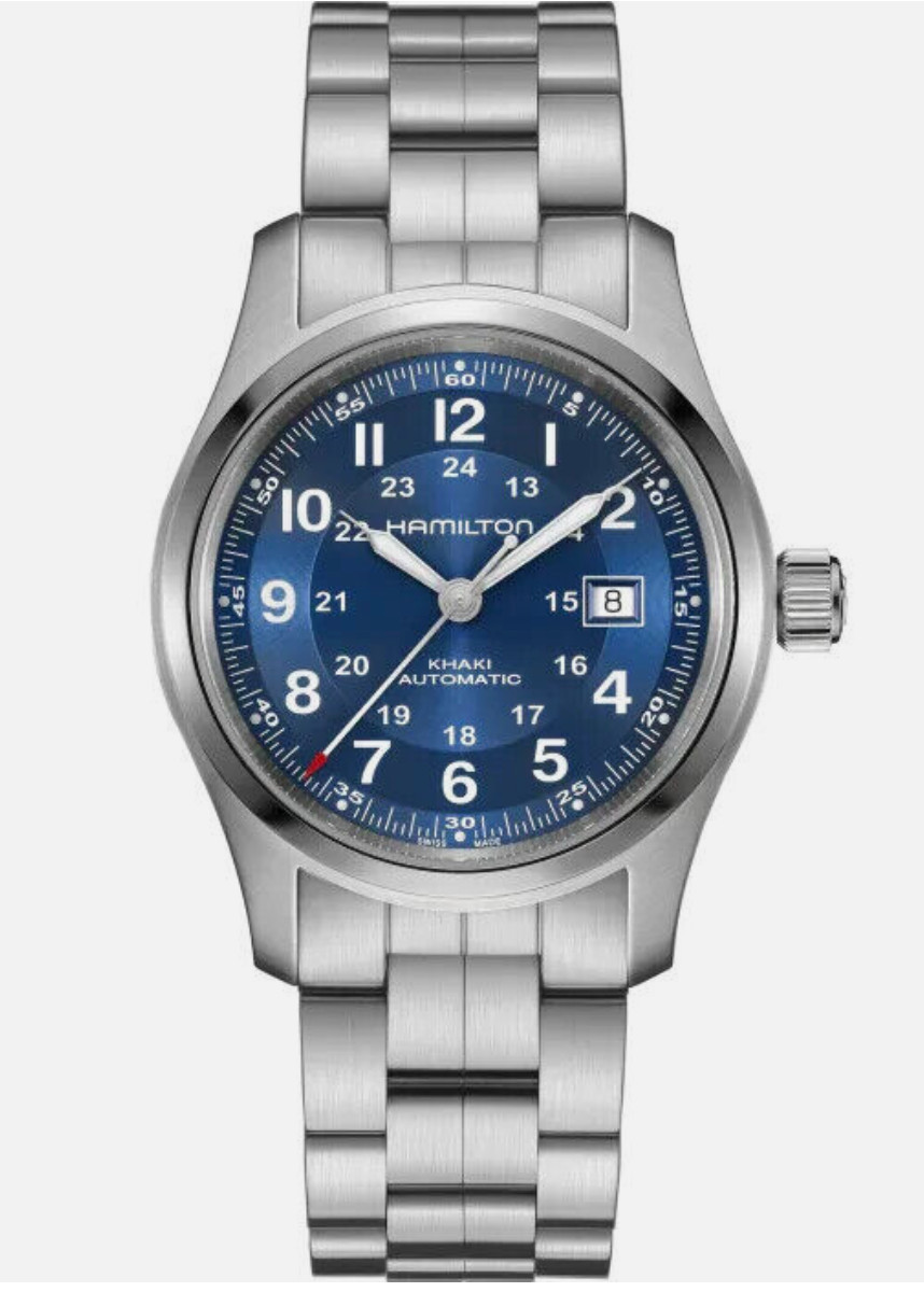 Hamilton Khaki Field Blue dial Auto 38mm Stainless steel Men’s Watch H70455140