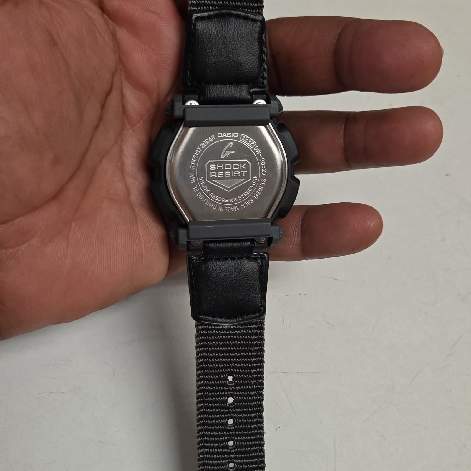 Casio G-Shock Digital Quartz 200m Black Resin/Nylon Strap Watch w/ Box Papers