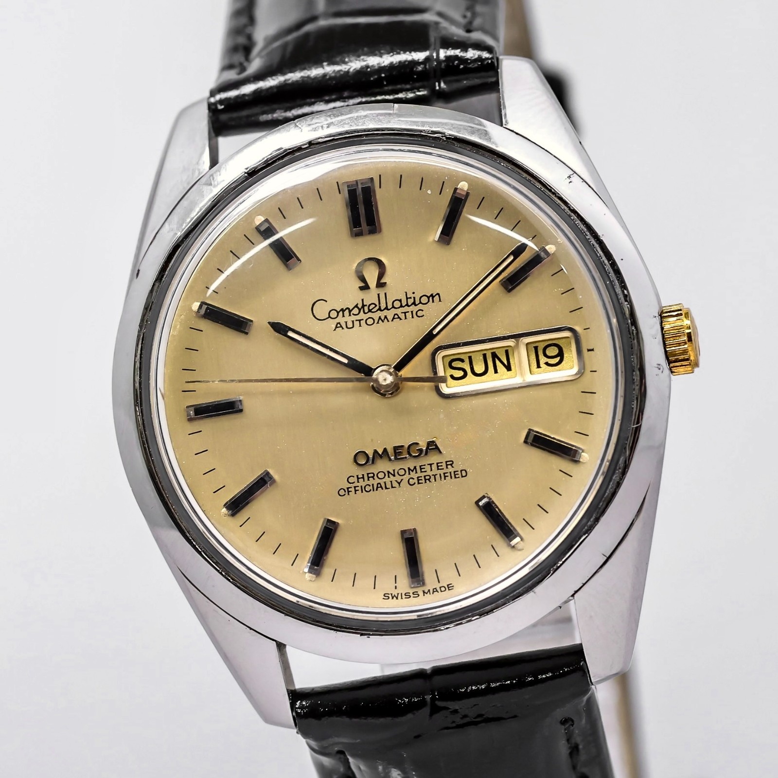 OH Service *N MINT* Vintage OMEGA Constellation Cal.1021 AT Chronometer 36mm Men