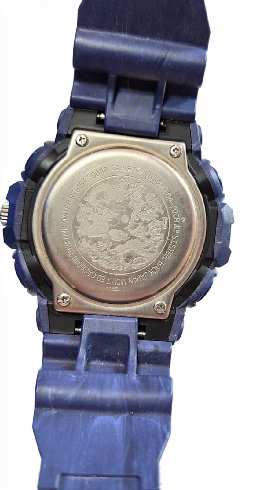 CASIO G-Shock GA-700BWP Blue Porcelain Dragon 5522 Men’s Watch WR20BAR WORKING
