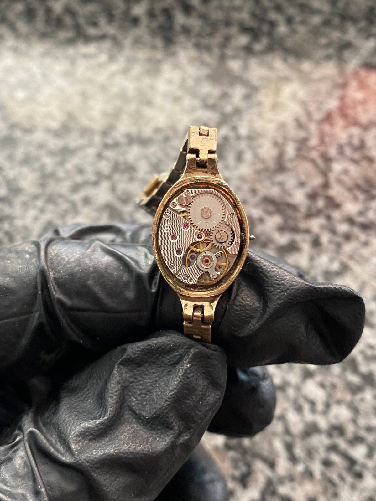Vintage Chaika Watch Rare Women’s Soviet USSR mechanical Wristwach Gold Plated