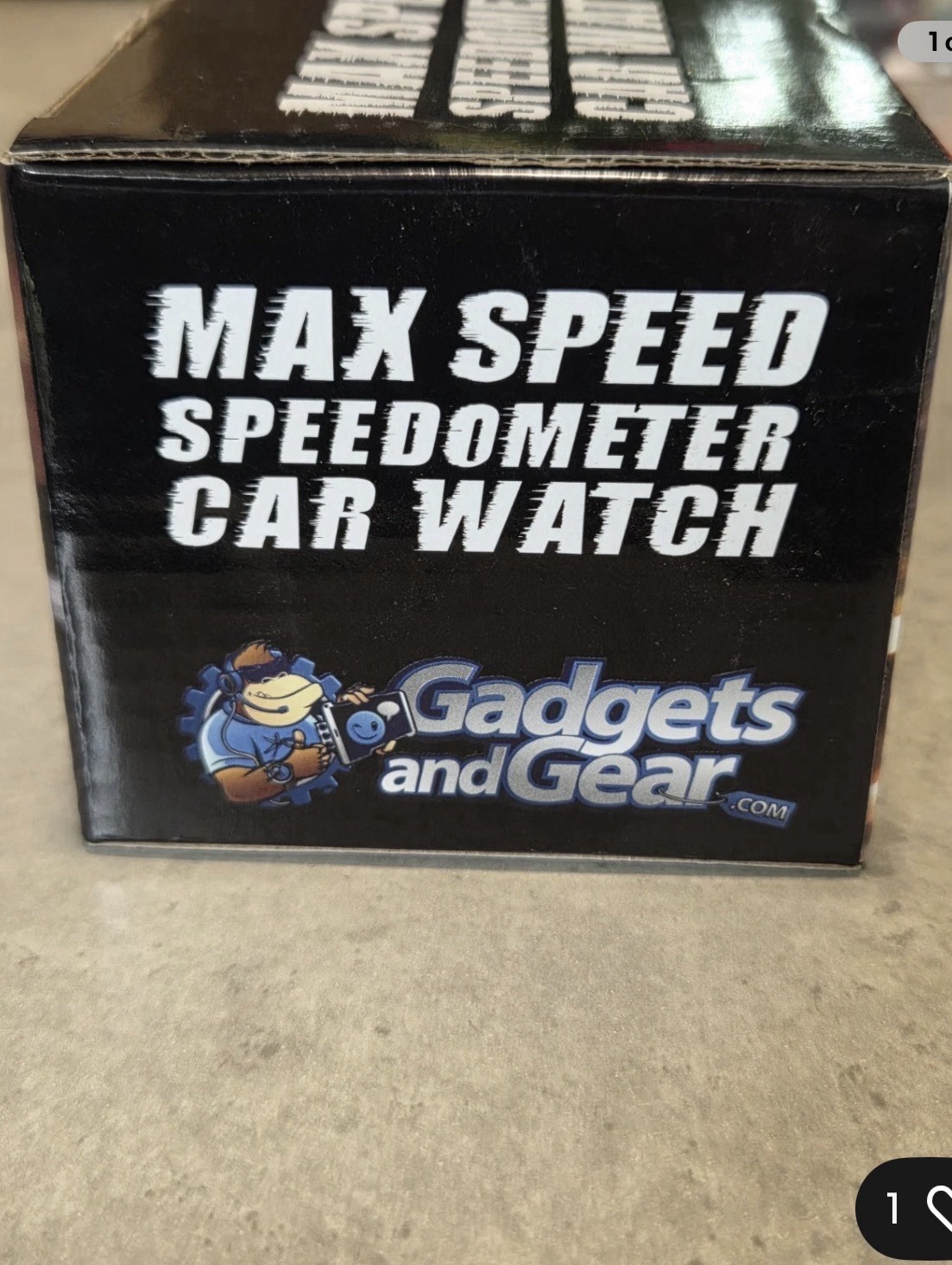 Max SPEED Speedometer Car Watch Black/Chrome Digital Display
