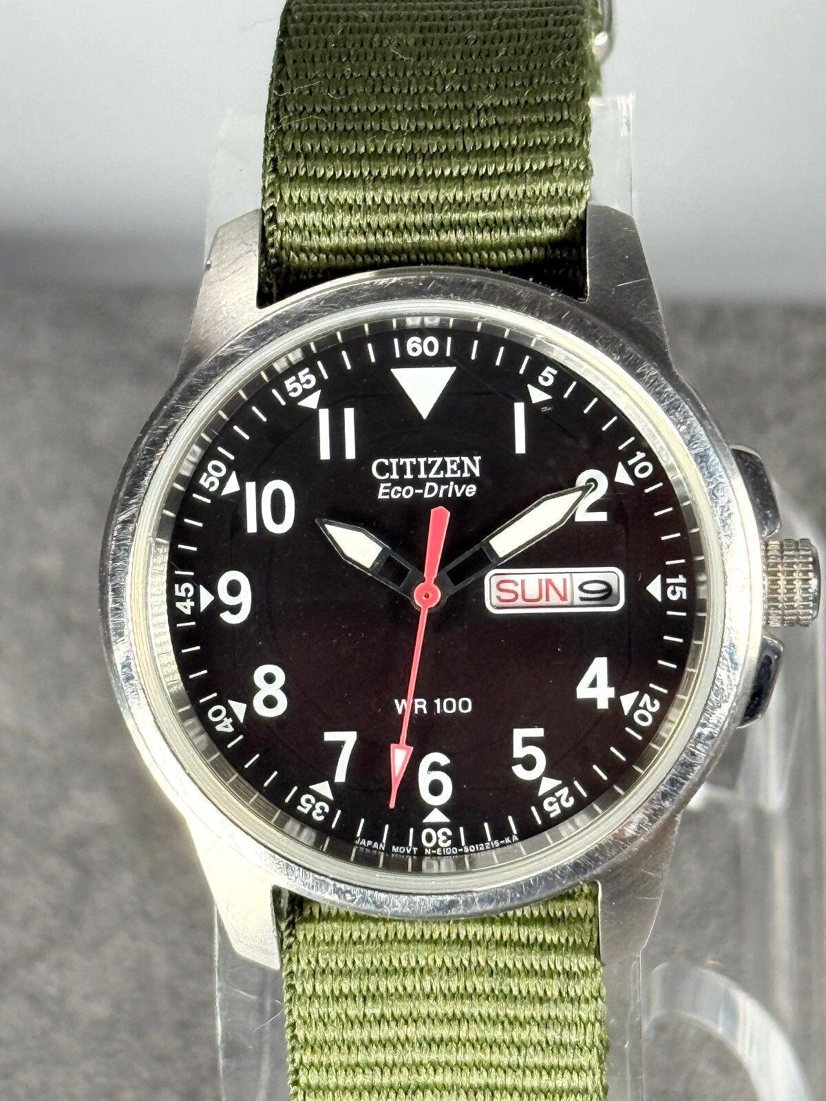 Citizen Garrison Eco-Drive E101-S006597 37mm Field Watch Day Date WR100