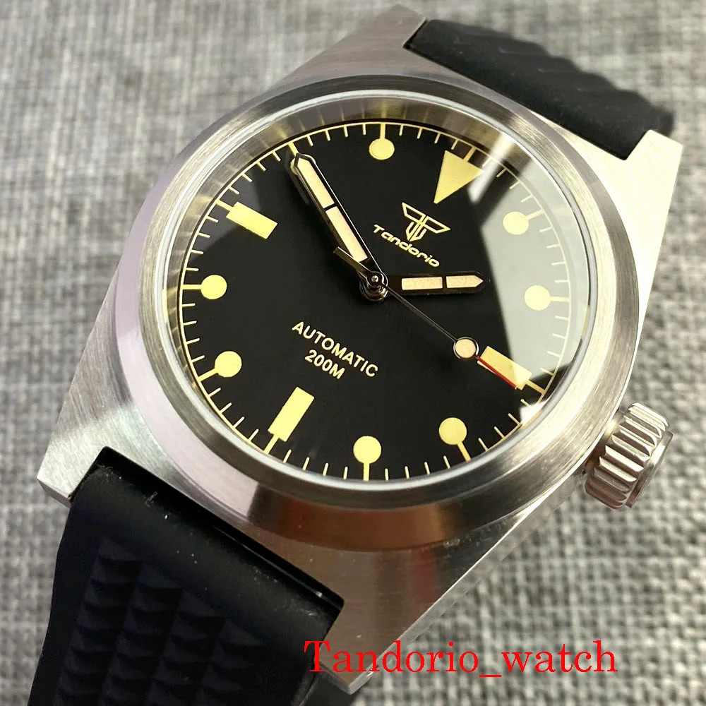 Tandorio 38mm Automatic Miyota 8215 Men’s Mechanical Watch Sapphire Glass Brown