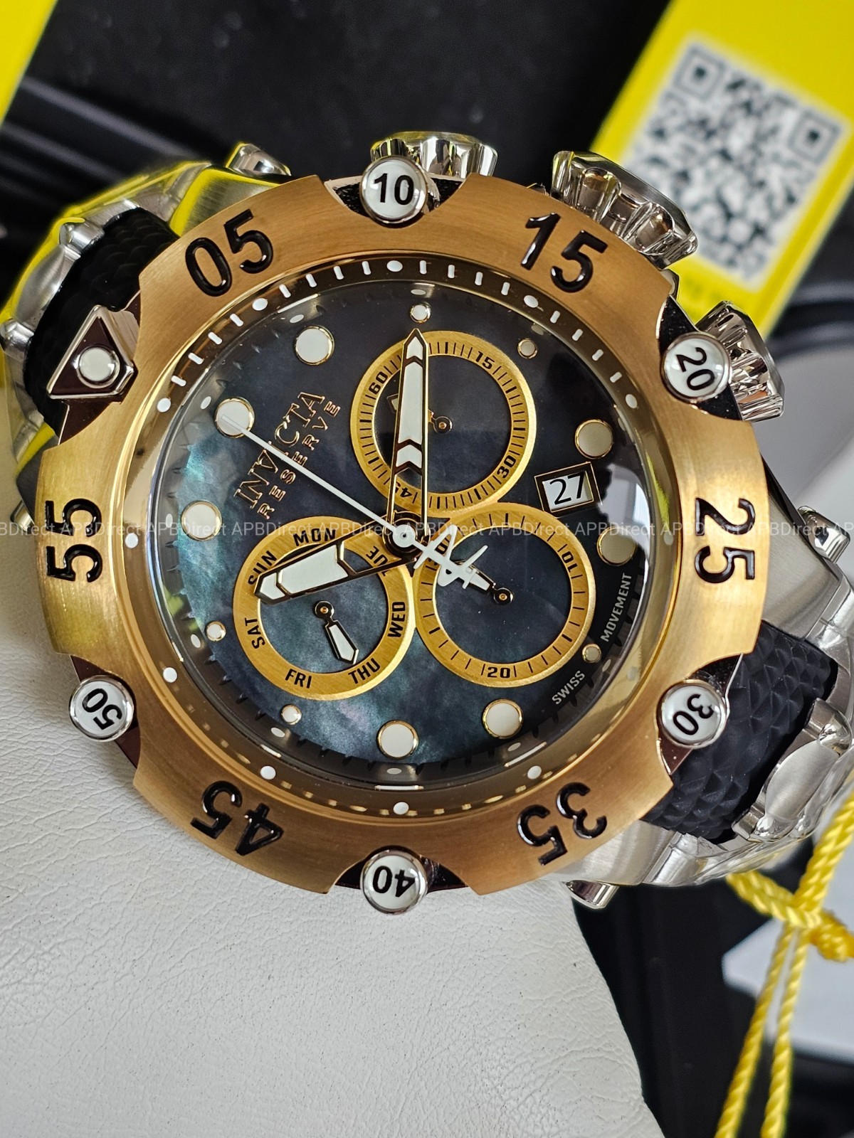 Invicta – Venom COBRA – Swiss Z60 Chronograph Mother-of-Pearl Dial – mens watch