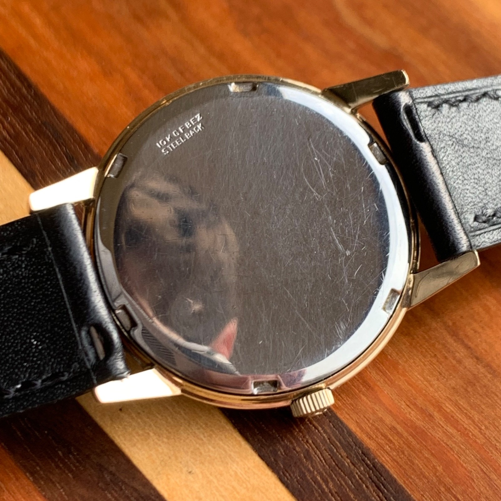 1966 Omega Original Black Dial Ref. LU6304 Automatic Cal. 550 Gold Filled Watch