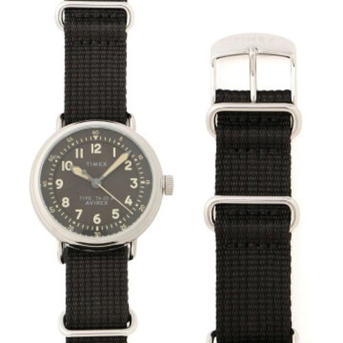 AVIREX TIMEX TYPE-25A 38mm Black Watch MATTE MIDGET Reissue AVIREX 50th Anniv.