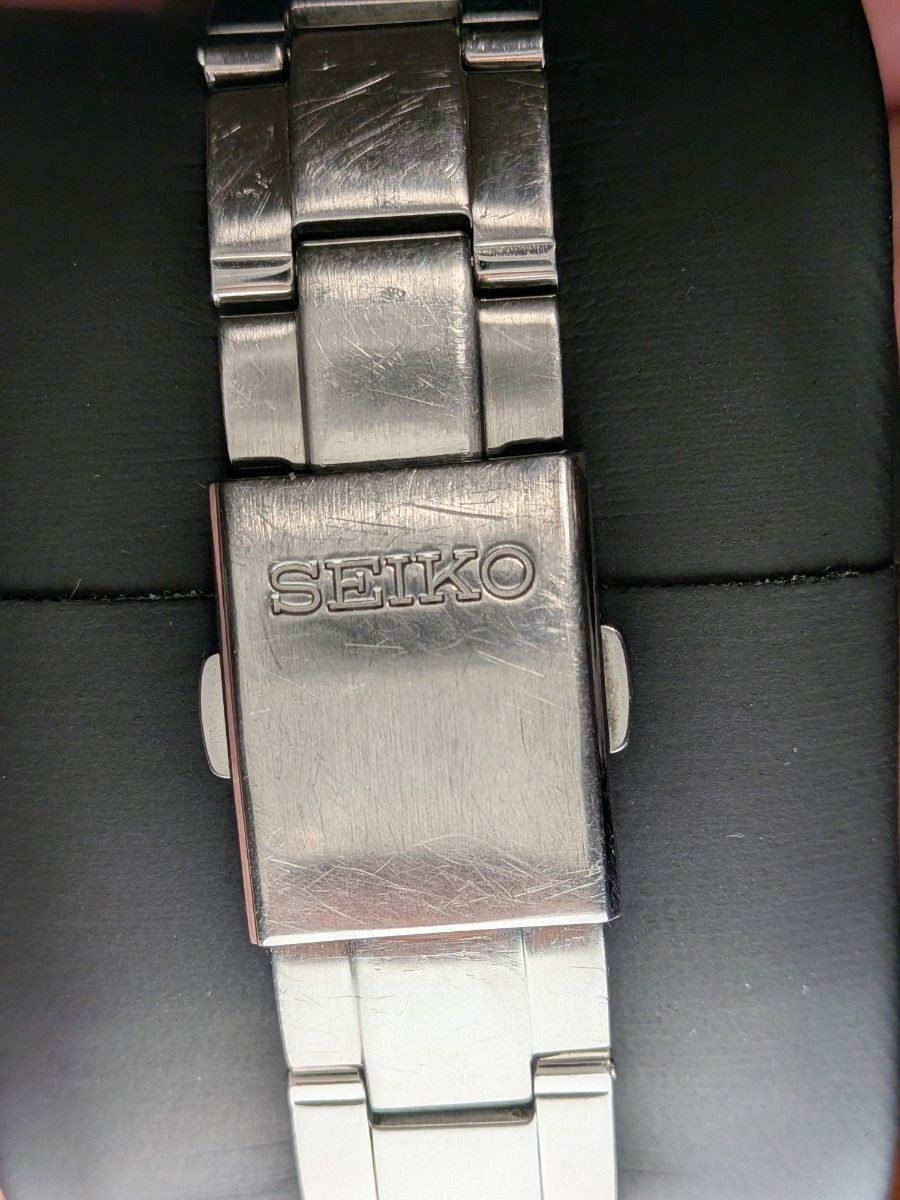 SEIKO 7B42-0AL0 Radio Solar Men’s Watch Silver Dial