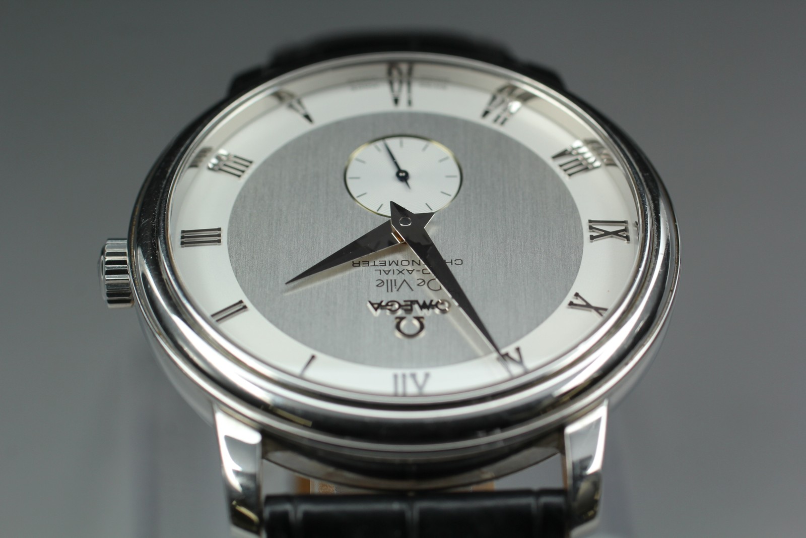 OMEGA DeVille Prestige Co-Axial 4813.30.01 Silver Dial Men’s Watch 39mm JAPAN