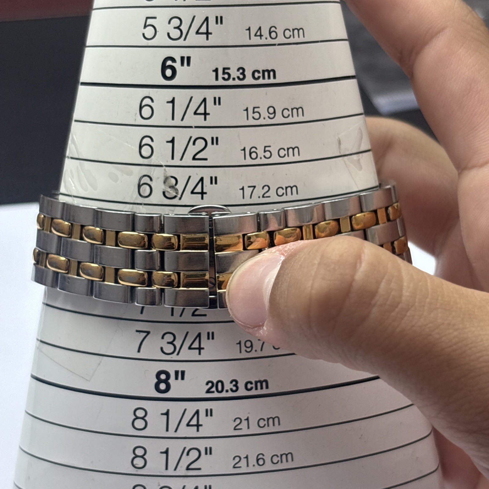 Raymond Weil Watch Two Tone Gold Plated Stainless Steel Fits Wrist Size 7”