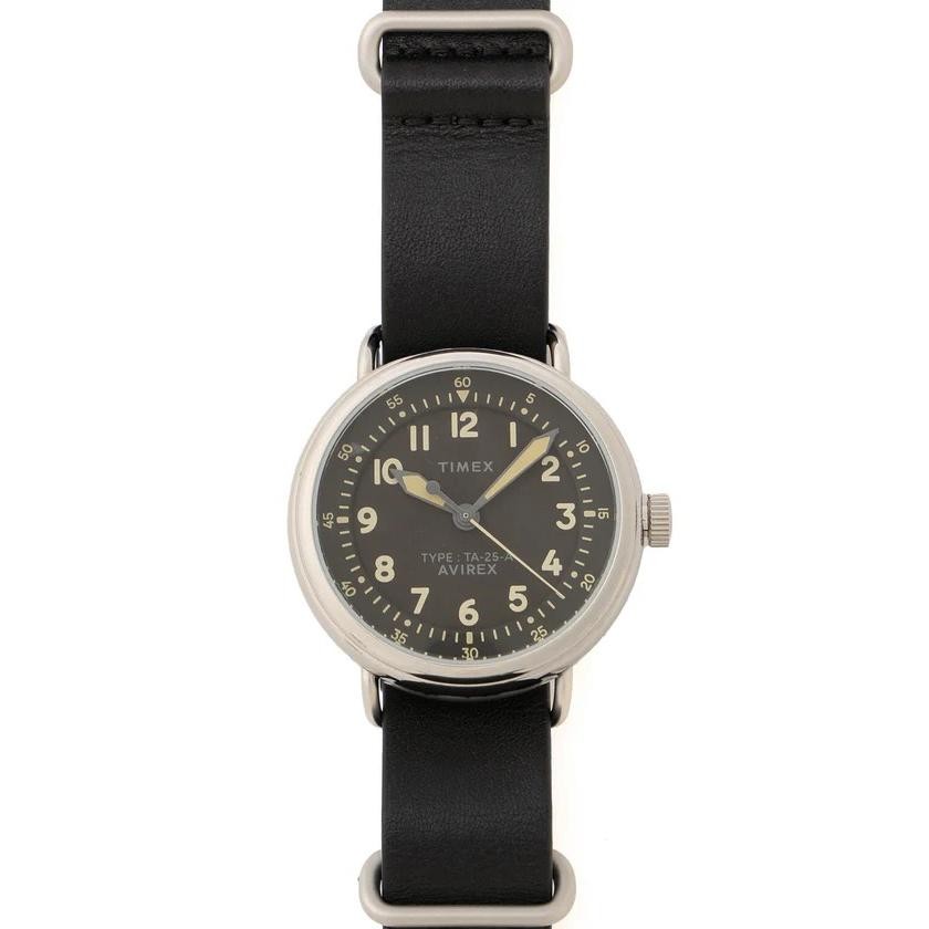 AVIREX TIMEX TYPE-25A 38mm Black ＆ Black Watch 7835973002 MIDGET 50th