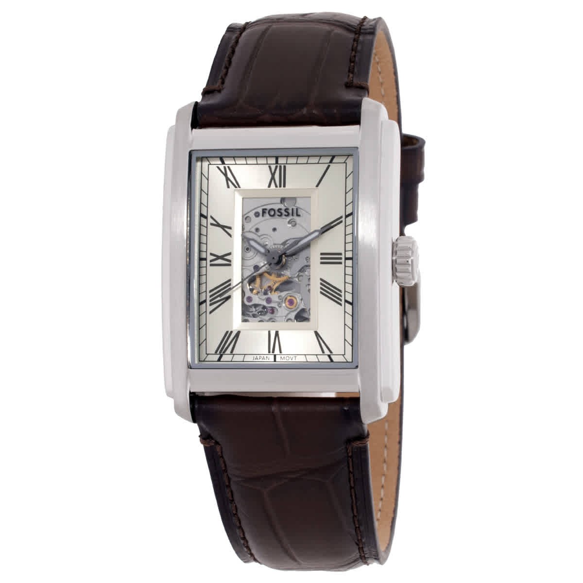 Fossil Carraway Automatic Beige Dial Watch ME3272