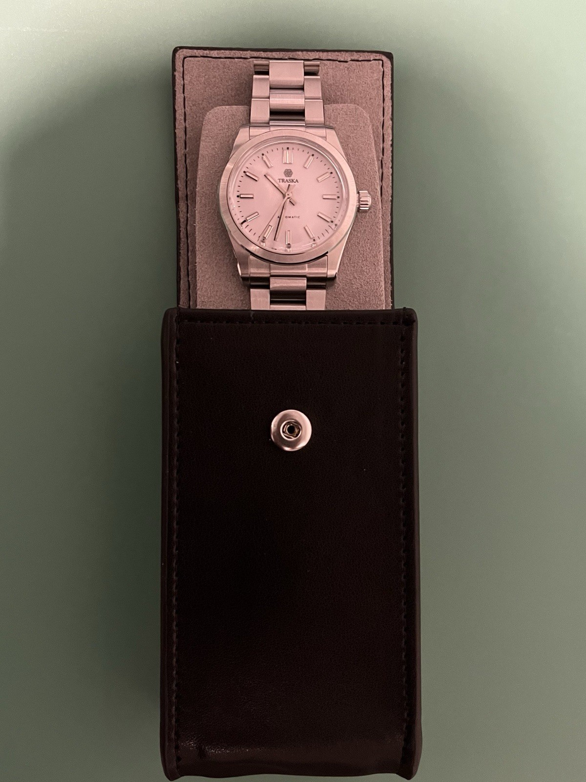 Traska Commuter Automatic Watch 34mm – Arctic White (Ref. 7232)