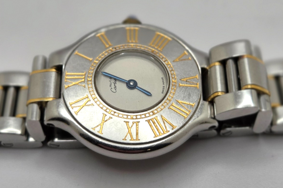 Cartier Must De Cartier 21 Ref 1340 Two Tone ladies quartz Watch full set works