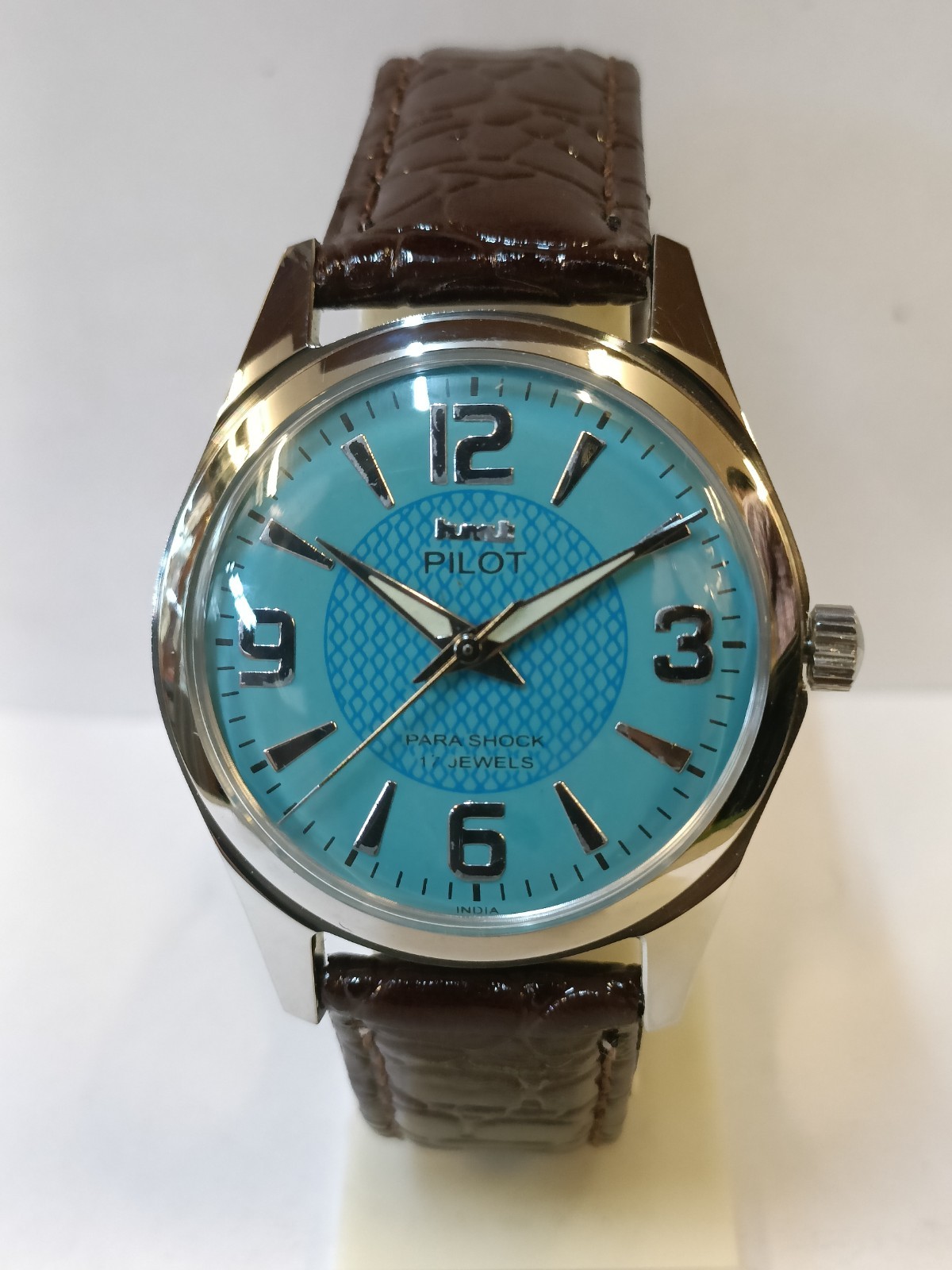 REFURBISHED HMT PILOT 17J WINDING SKY BLUE DIAL 0231 INDIA MEN’S WORKING