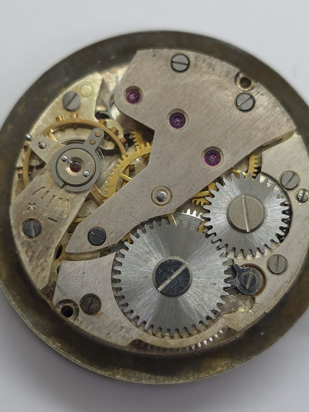 Vintage Watch Movement Cal. Cupillard “233 New” 1950 Good Balance MVT Holder