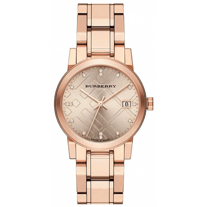 BURBERRY BU9126 WOMENS ROSE GOLD TONE WATCH BRAND NEW – 2 YEARS WARRANTY