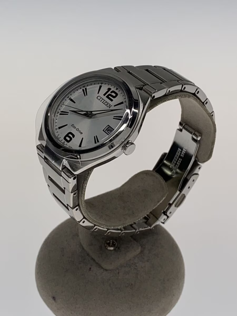 CITIZEN Solar Watch Analog Stainless WHT J810 S090695