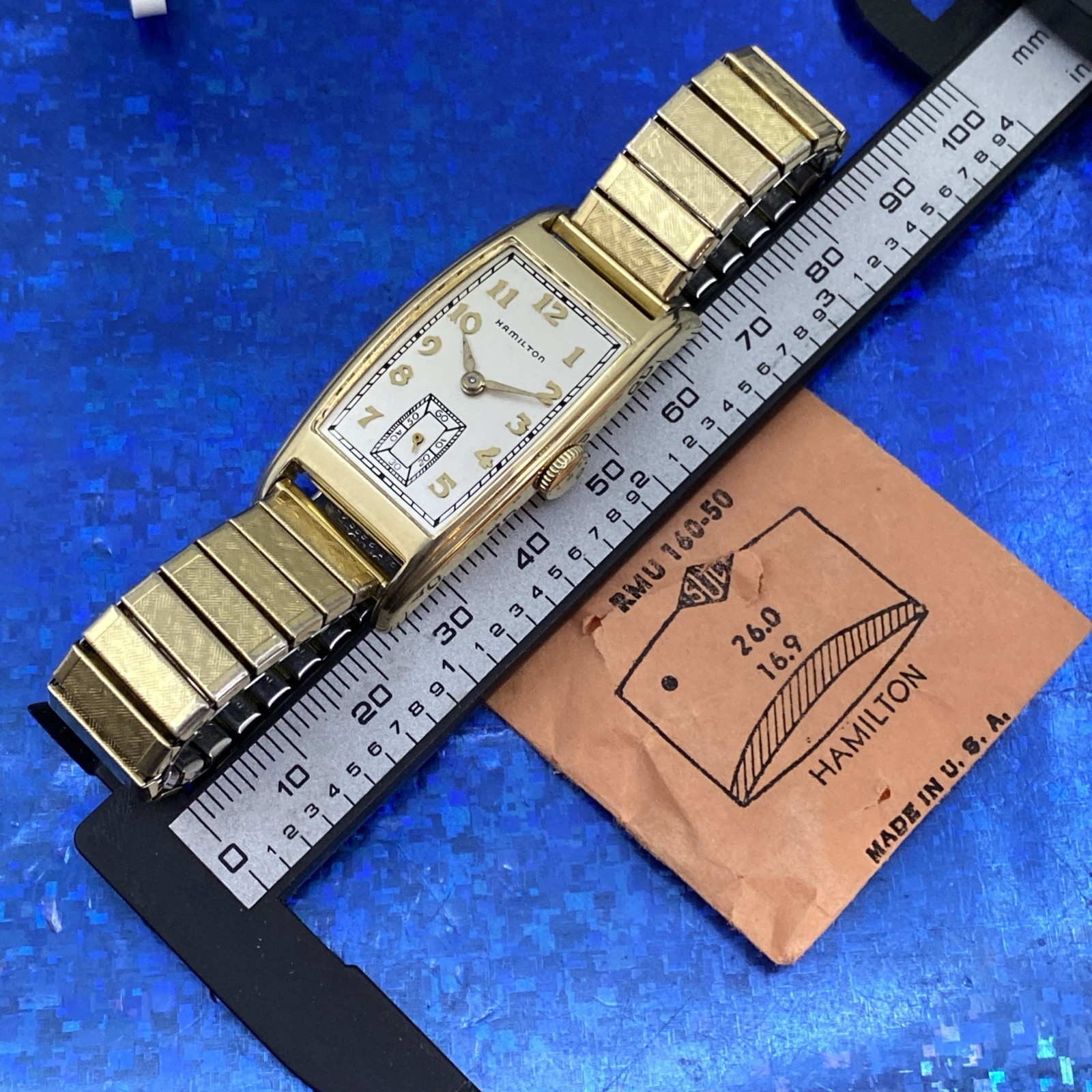 Vintage 1936 Man’s HAMILTON CLARK Stunning Long Case Serviced & 1 Year WARRANTY