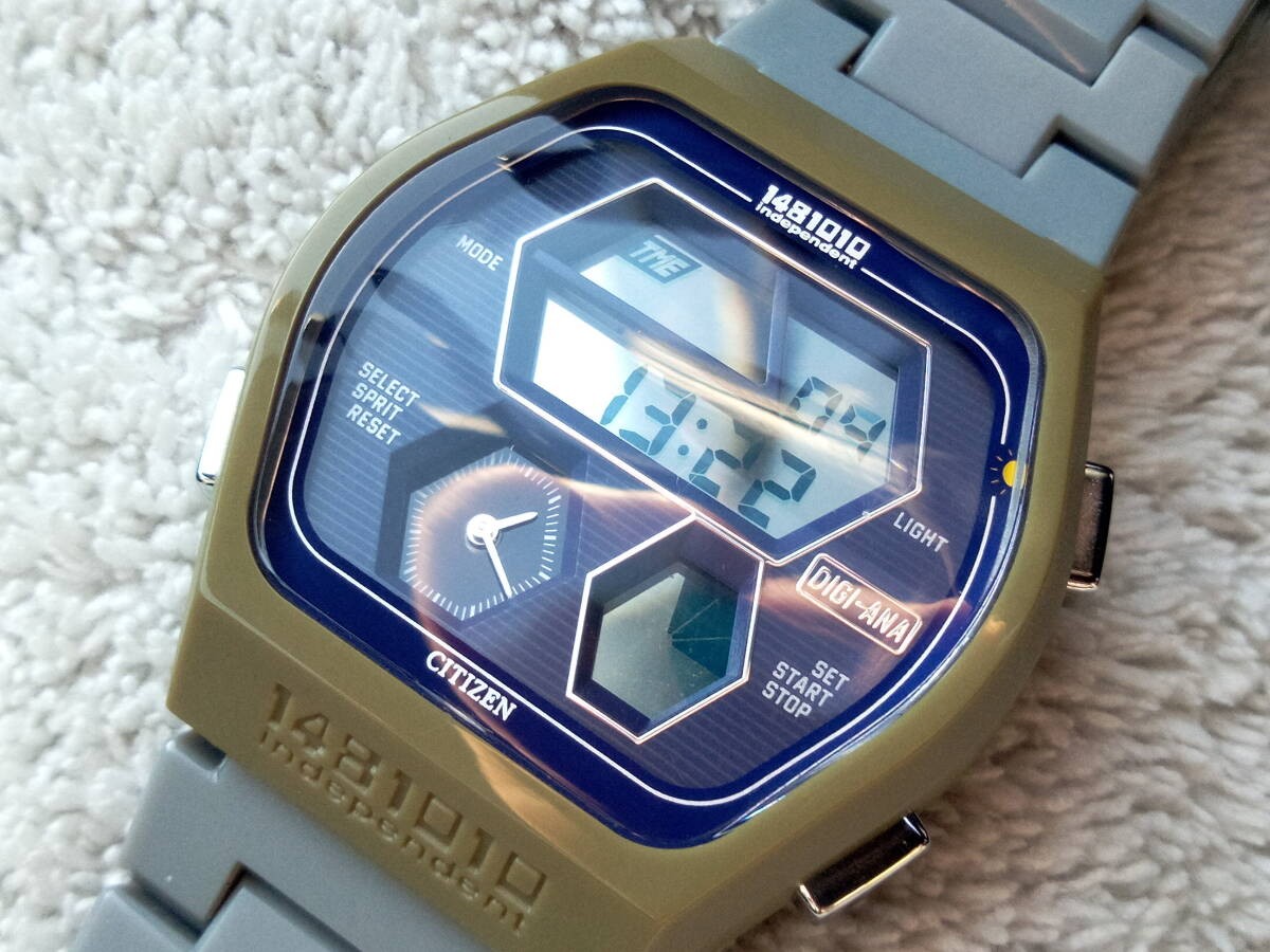 Item CITIZEN Independent 1481010 Hexagonal Alarm Chime Ana Digi First Model Reis