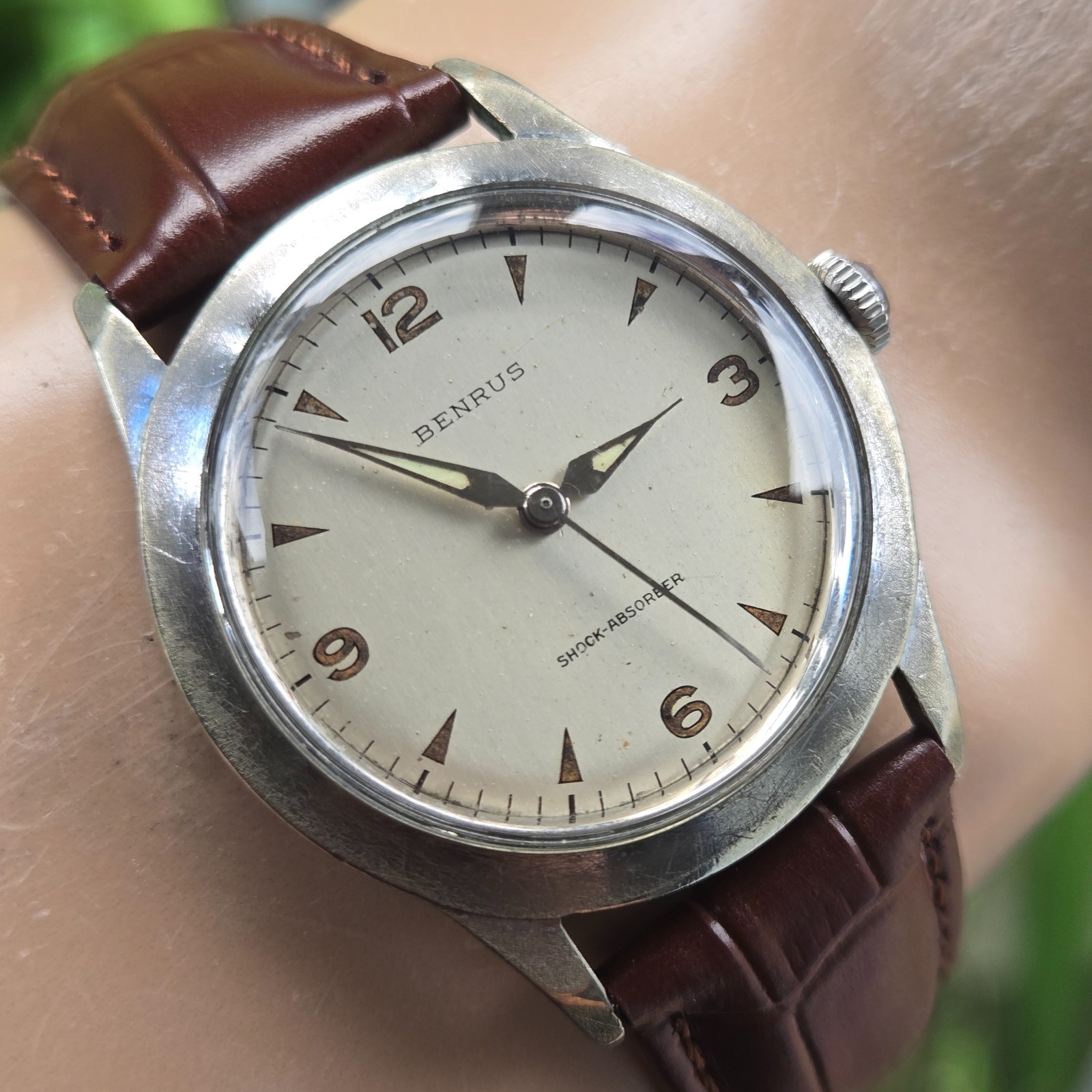 Vintage BENRUS men’s manual wind watch ETA 2370 17Jewels swiss 1960s