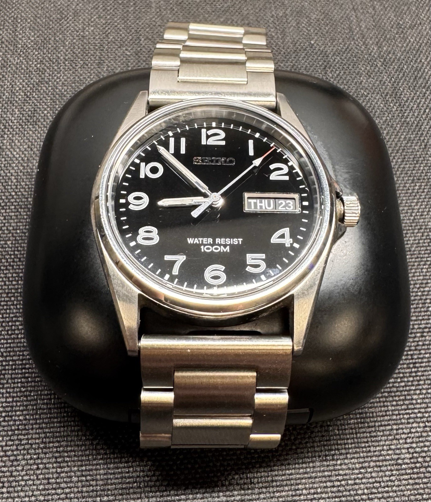 Seiko 7N43-9101 VTG Men’s Quartz Watch – Sapphire Crystal – New Battery – 37mm
