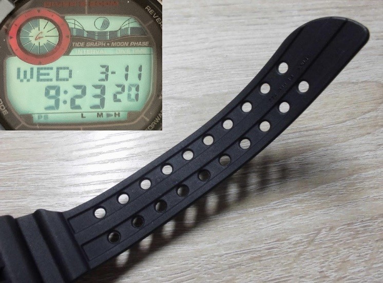 With box CASIO G SHOCK GWF 1000BS 1JF Radio Solar DLC Treatment Frogman with bac