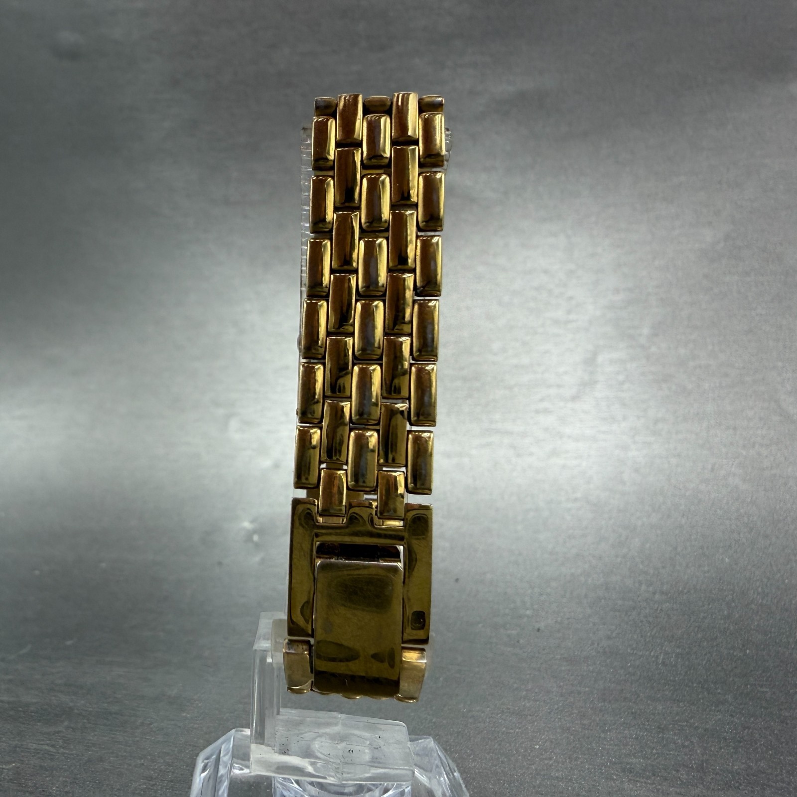 Citizen CQ Tank Watch Women 14mm Black Dial Gold Tone Rectangle New Battery VTG7