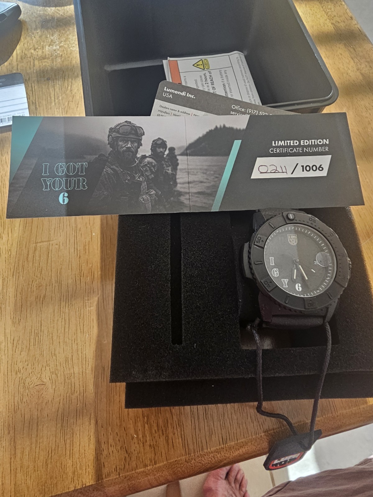RARE Navy SEAL Foundation I GOT YOUR 6, Dive Watch – Limited Edition