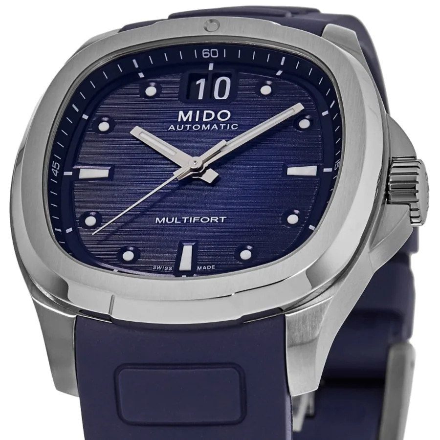New Mido Multifort TV Big Date Blue Dial Rubber Men’s Watch M049.526.17.041.00
